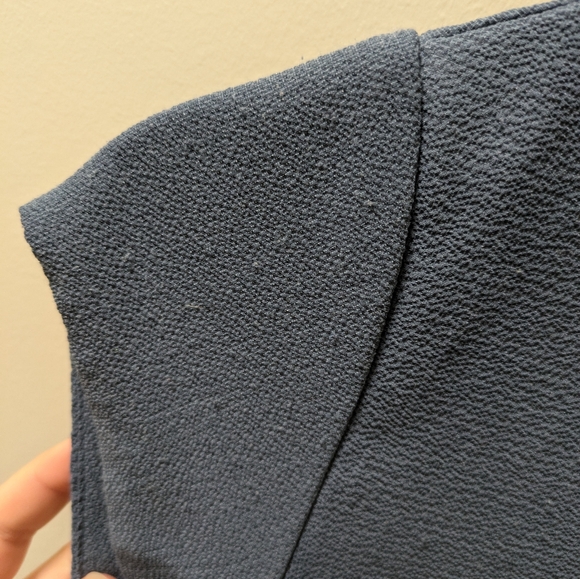 Blue Short Sleeve Blouse - Picture 4 of 6